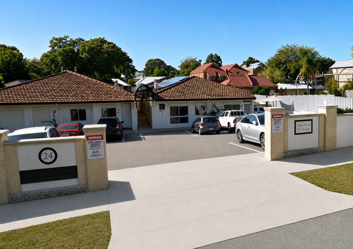 The Rejuvenation Centre building and on-site parking on McCourt Street, West Leederville